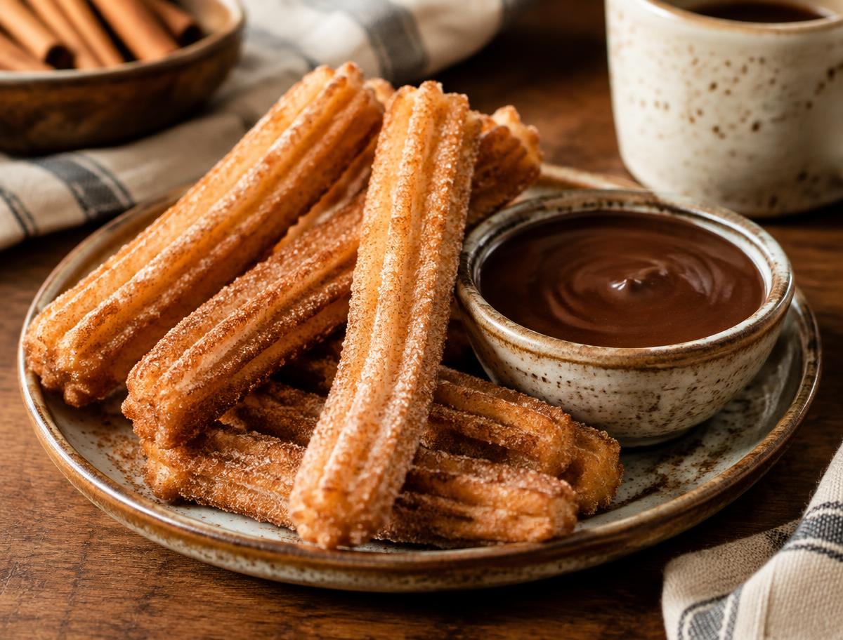 Churros con cajeta