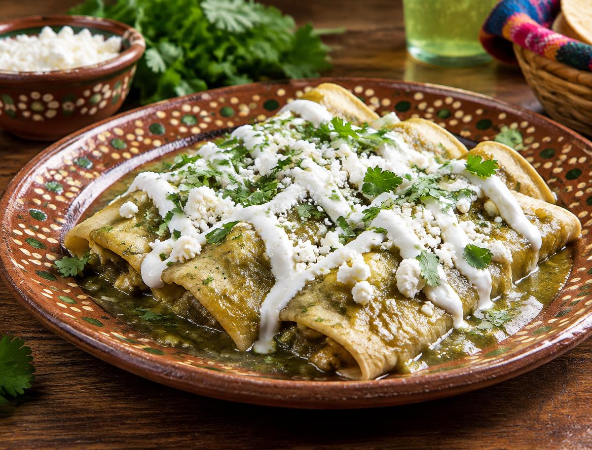 Enchiladas verdes